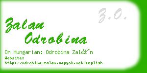 zalan odrobina business card